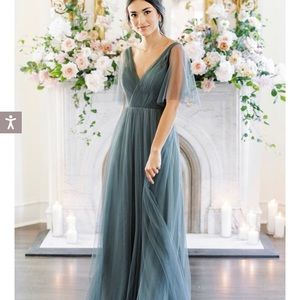 Revelry Thea Tulle Dress in Desert Rose